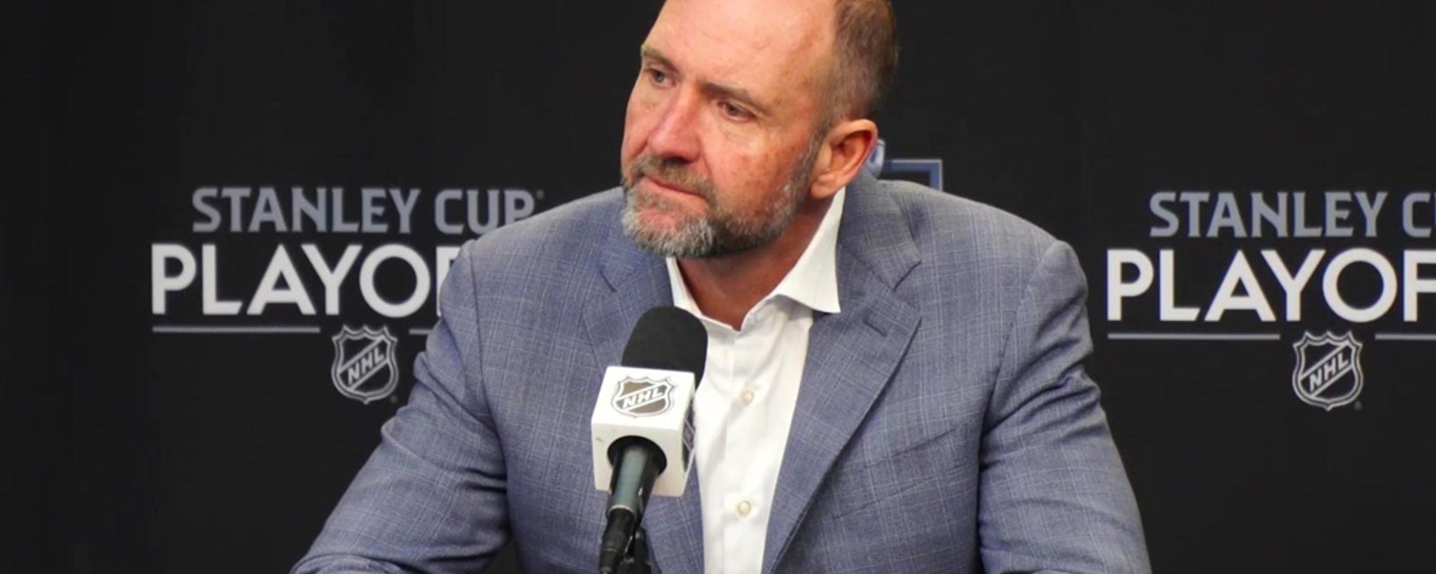 Coach DeBoer with a classy gesture towards Vegas following Game 6 loss