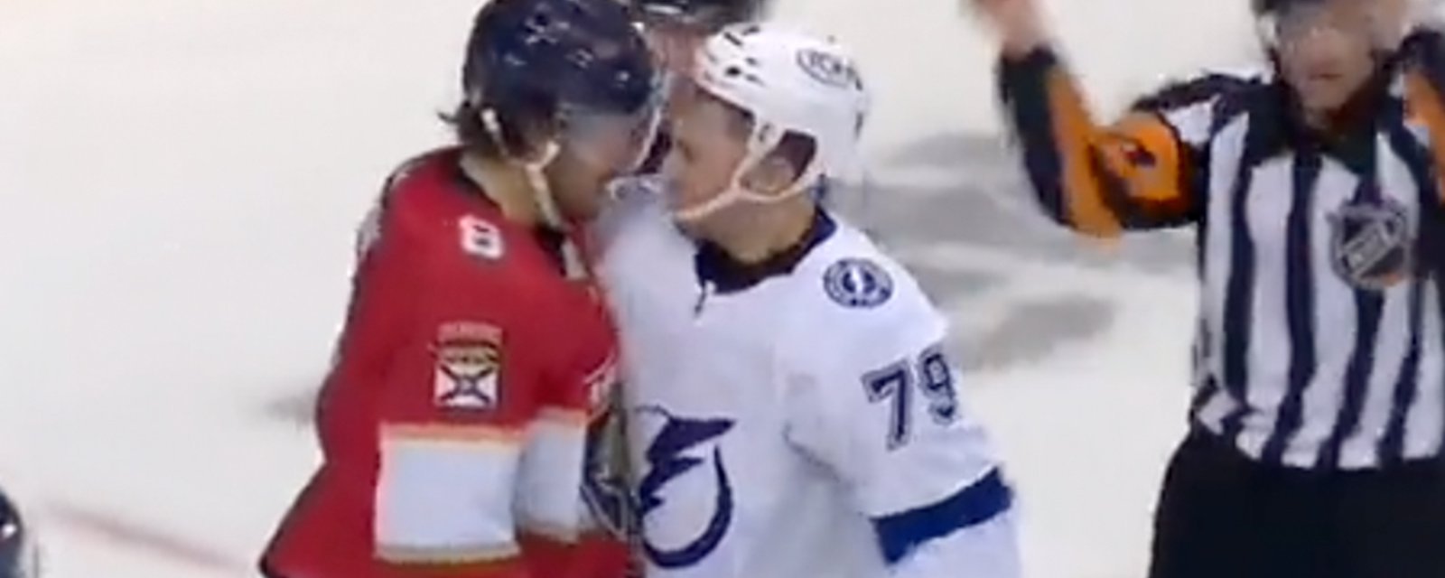 Chiarot gets away with a blatant headbutt on Colton