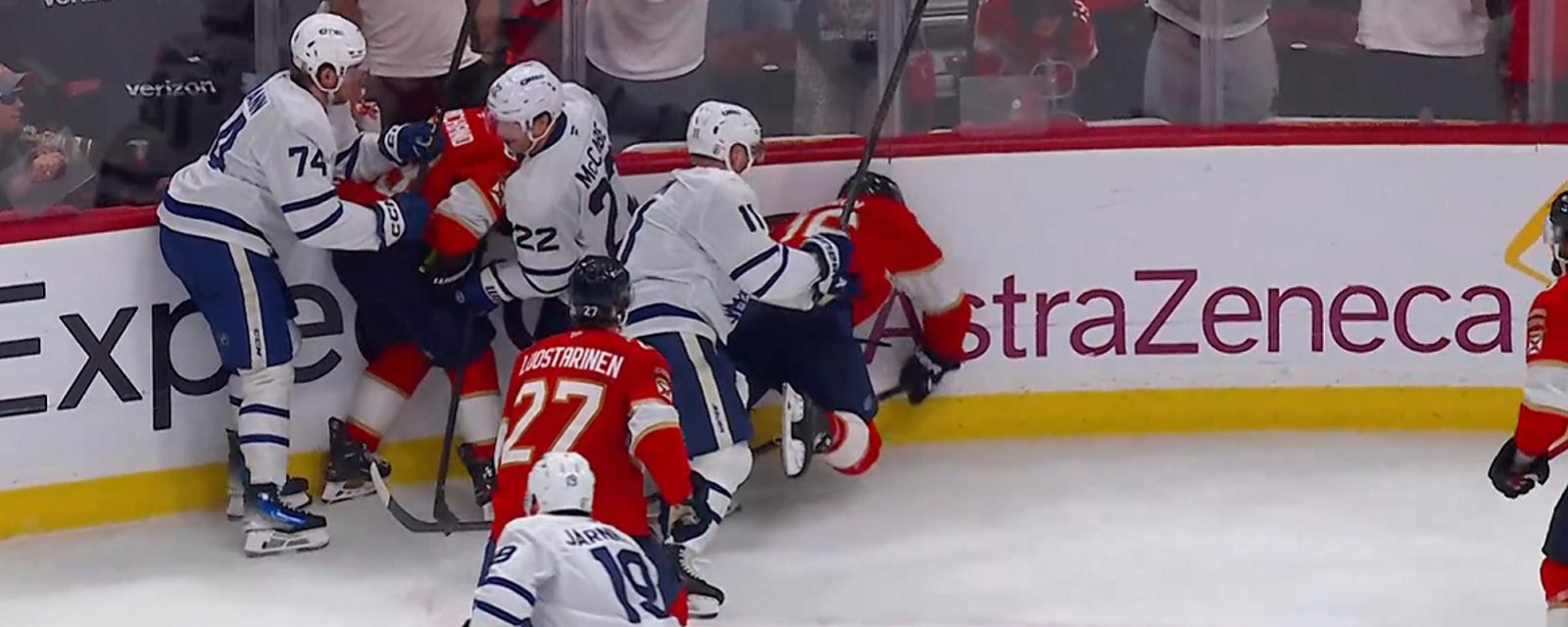 Max Domi sparks controversy with late hit on Aleksander Barkov.