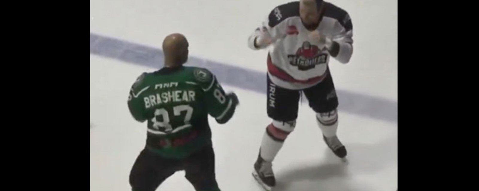 Donald Brashear drops the gloves at 52 years old!