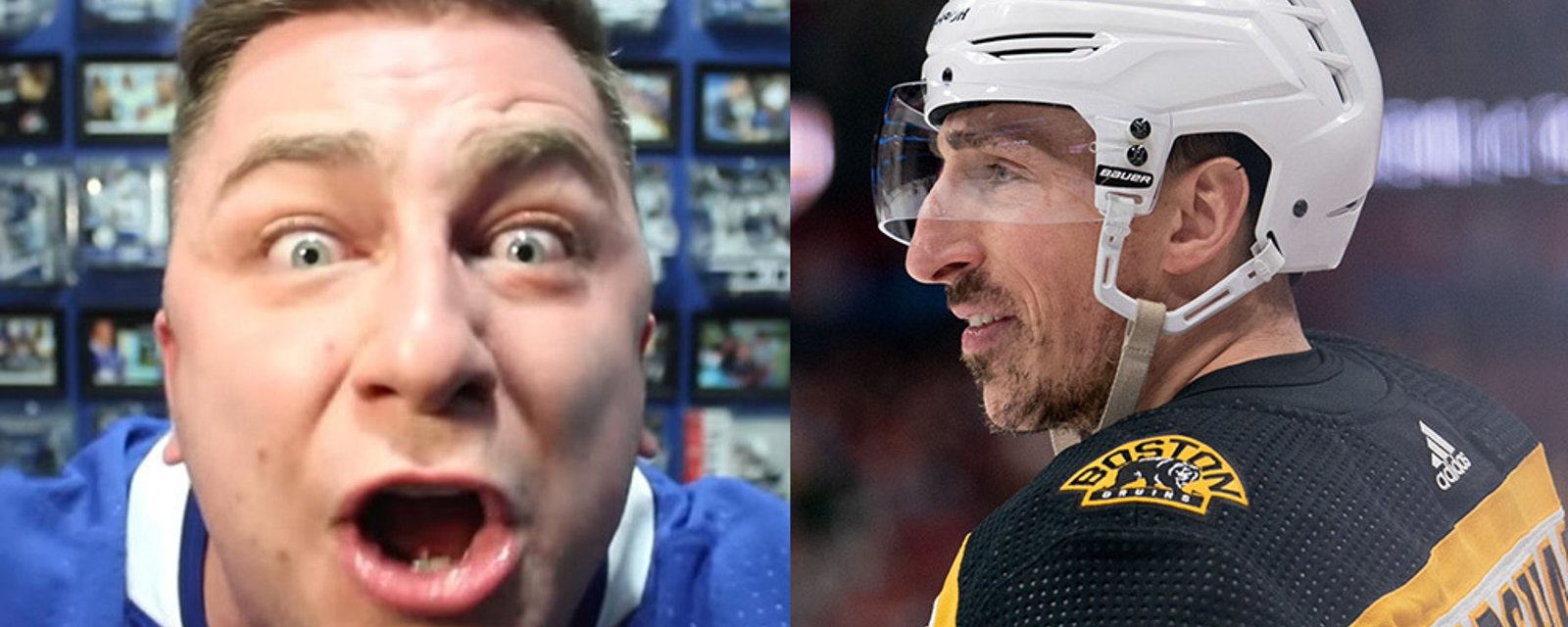 Brad Marchand attacks Toronto multimedia maven Steve Dangle