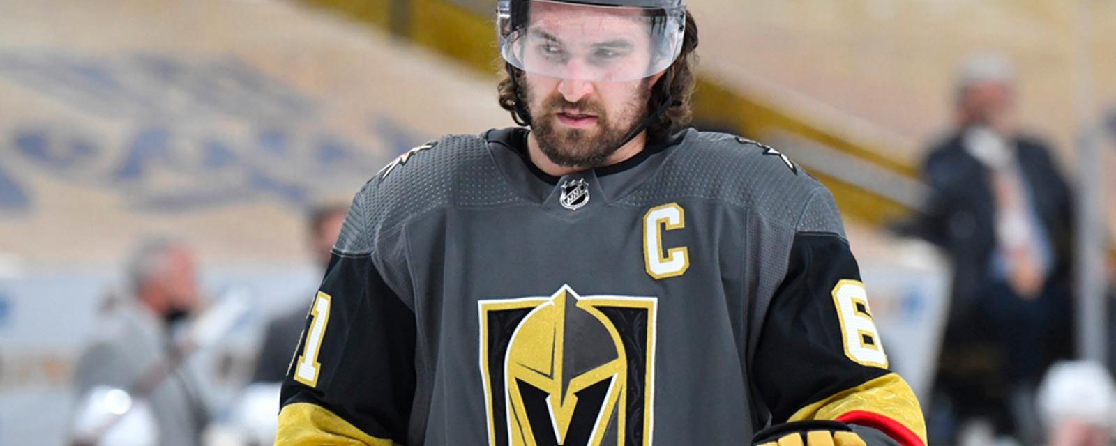 The worst is confirmed for Mark Stone in Vegas