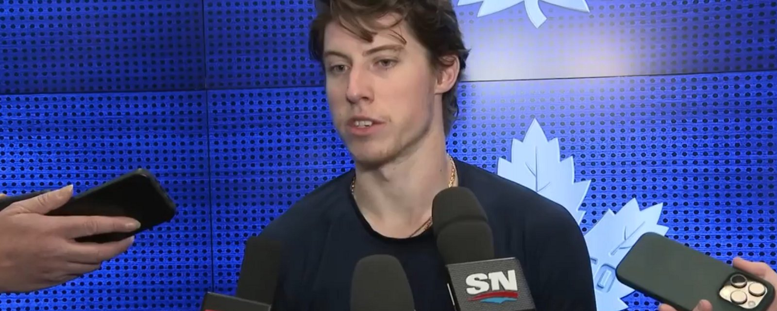 Marner, Knies and Berube address Matthews' current scoring slump.