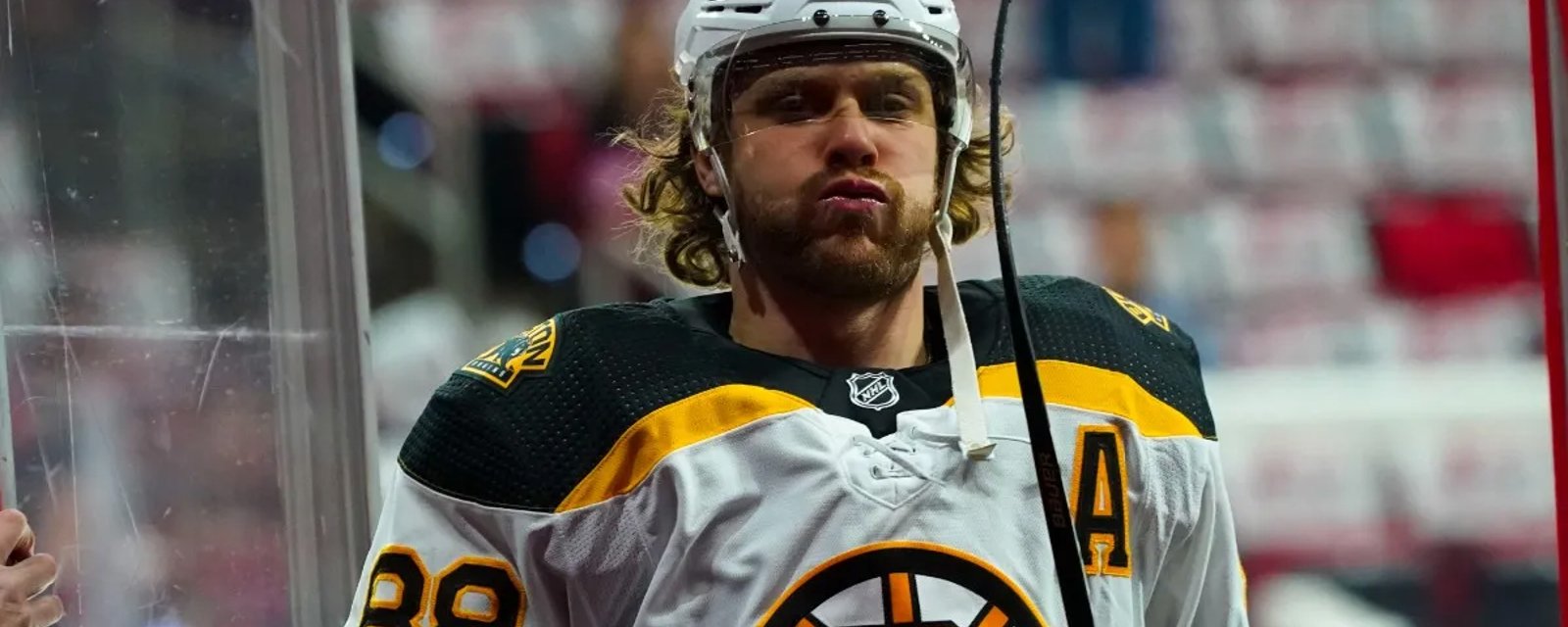 Bruins’ David Pastrnak getting kicked when he’s already down…