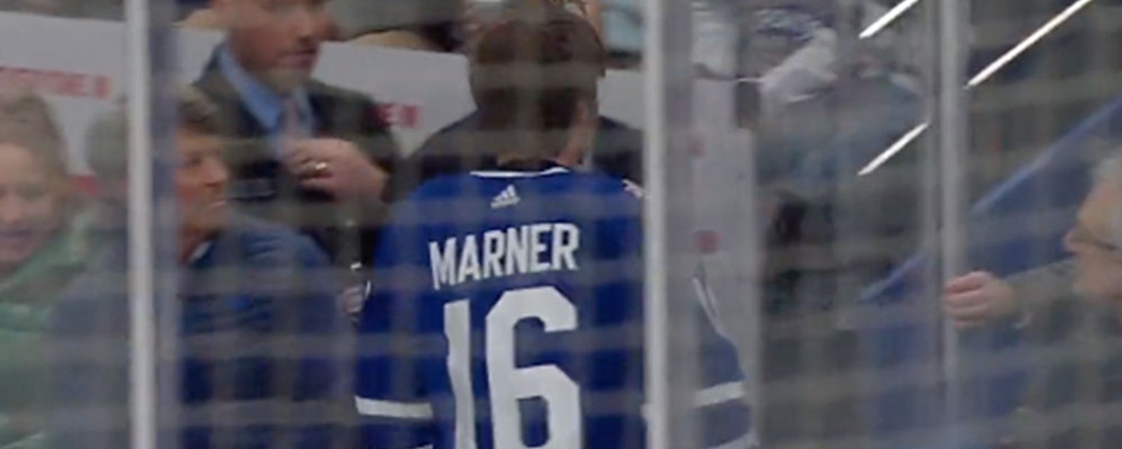 Scary moment after Mitch Marner takes a puck to the face