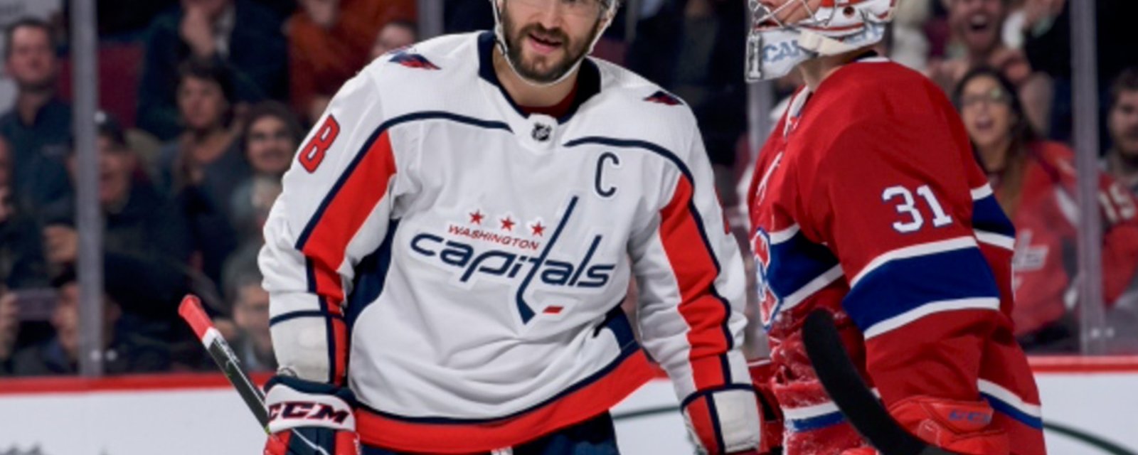 Capitals captain Alex Ovechkin has words for Habs G Carey Price 