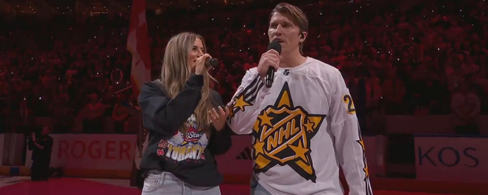 Canadian anthem butchered at the NHL All-Star Game.