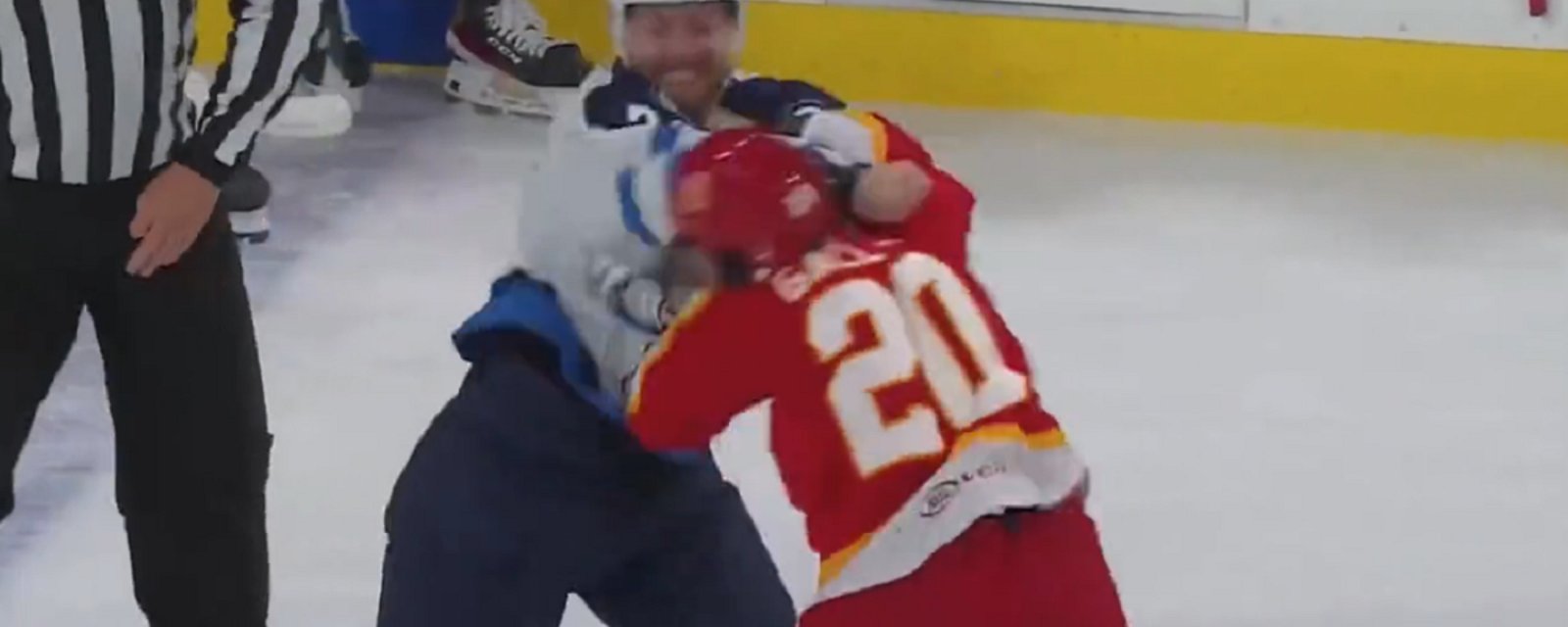 Gallant and Viel deliver the best hockey fight in years.