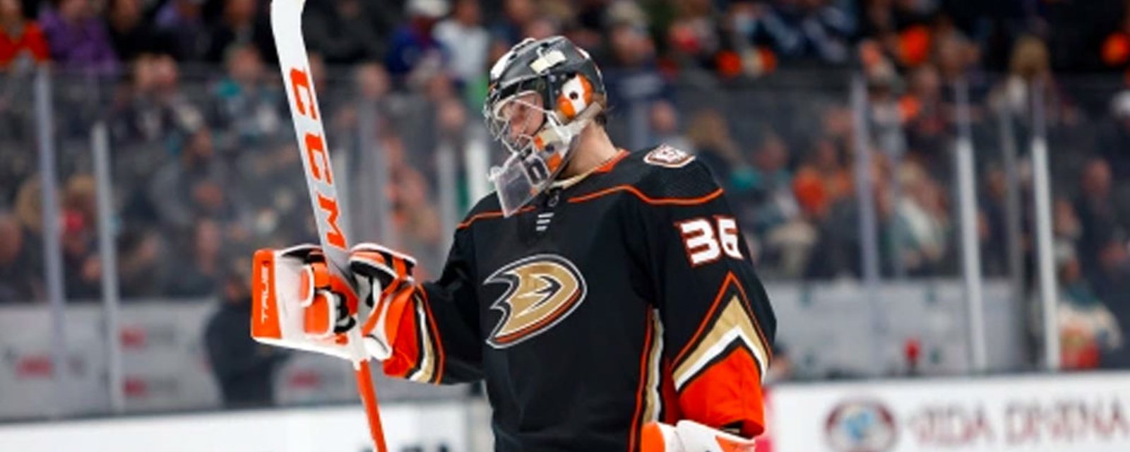 John Gibson walks out on his team, trade imminent