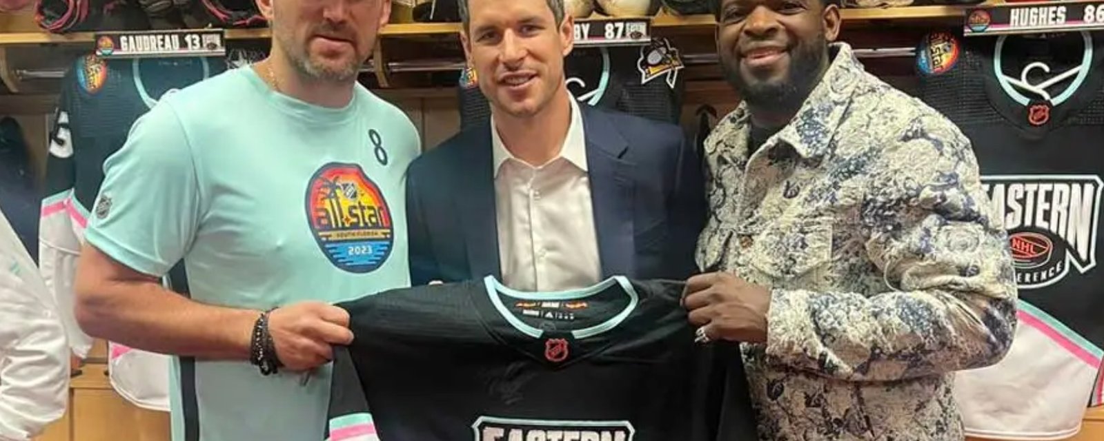 We finally know what happened to the signed Ovechkin/Crosby jersey from All-Star challenge 