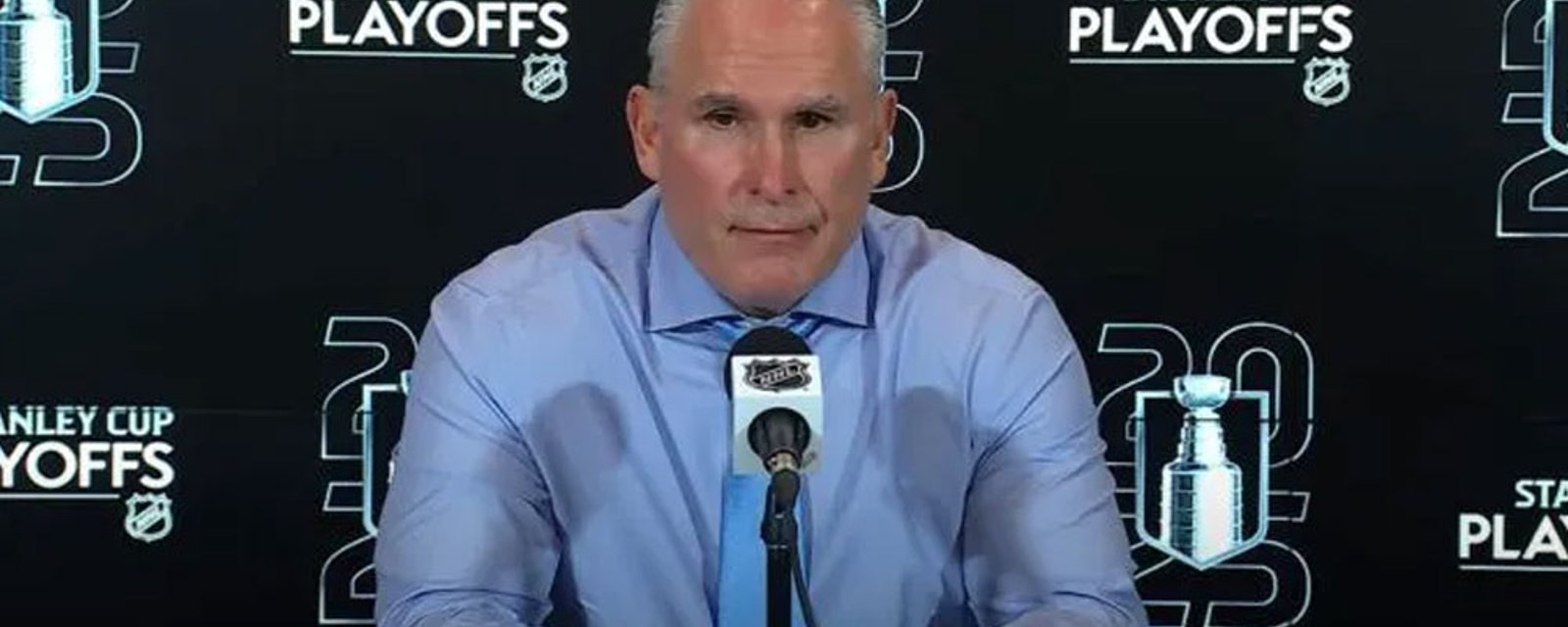 Coach Craig Berube with an update on Anthony Stolarz for Game 2