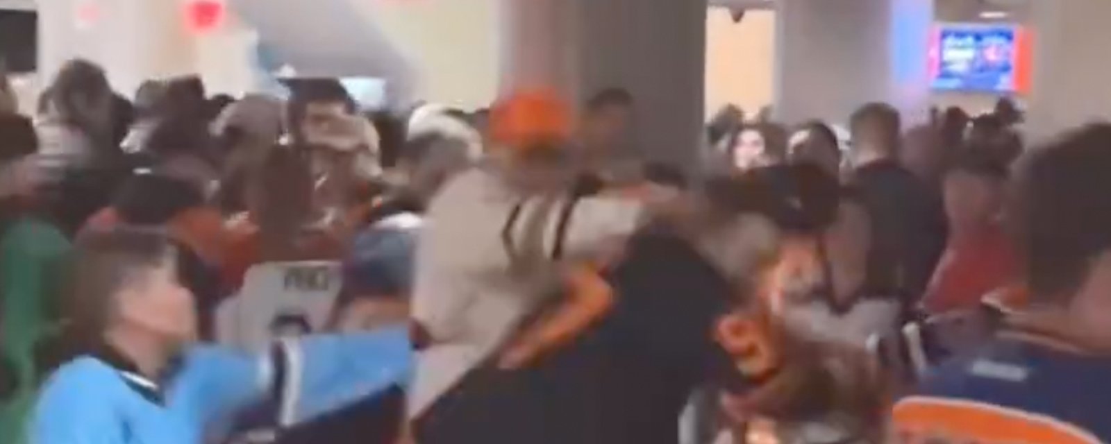Violent brawl erupts between Oilers and Habs’ fans after last night’s game! 