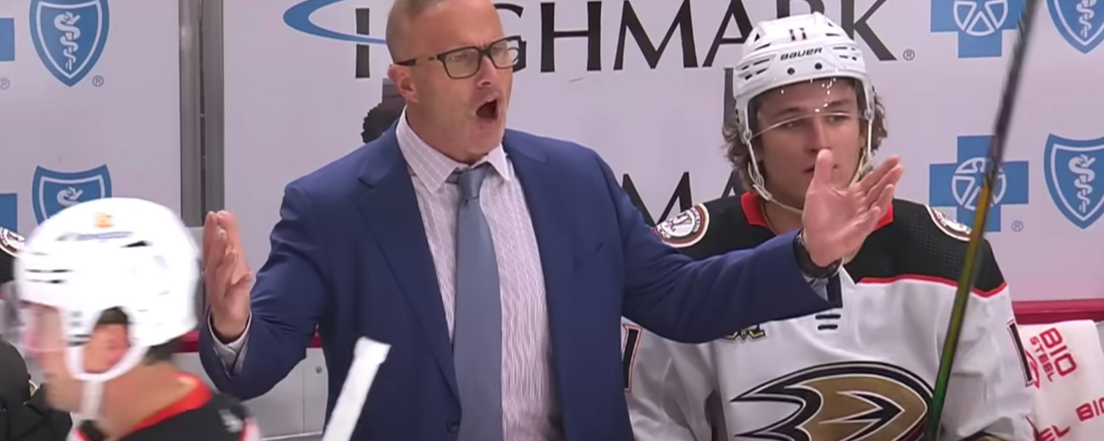 Head coach fined $25,000 for unprofessional conduct by the NHL!