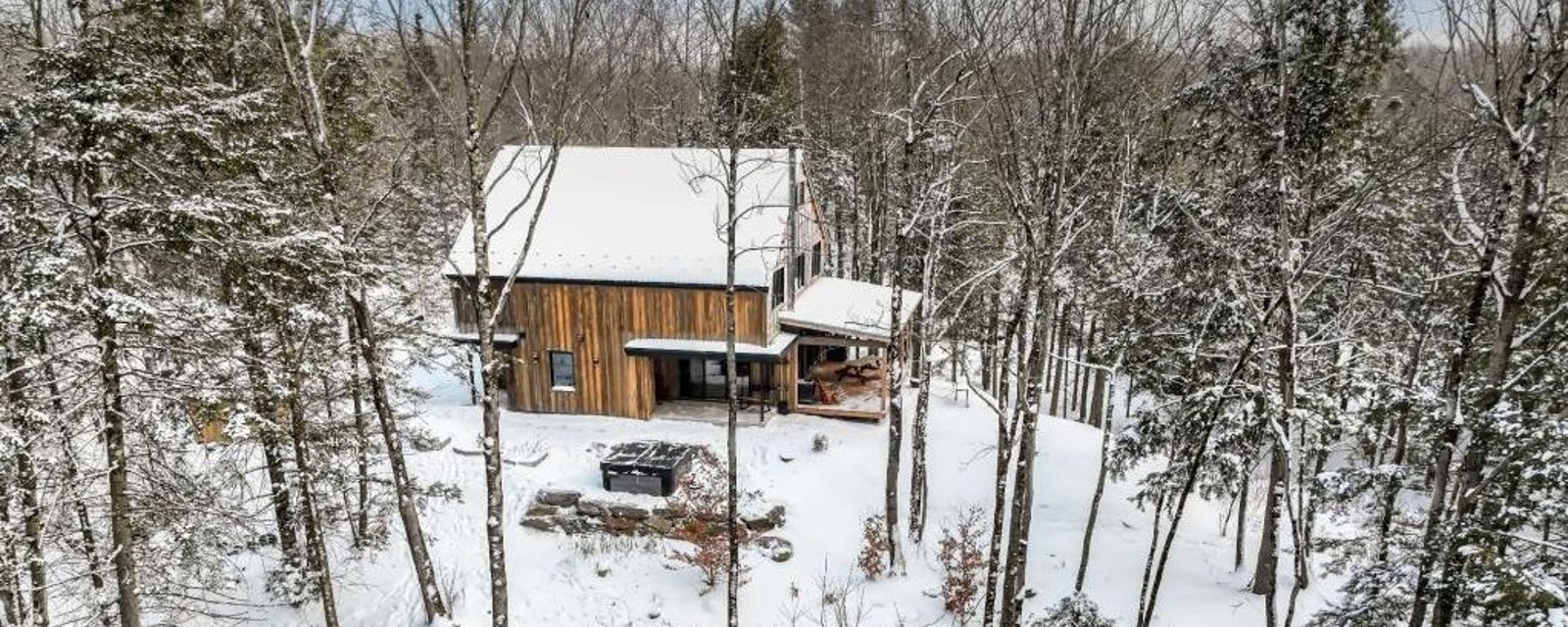 Merveille contemporaine en pleine forêt 