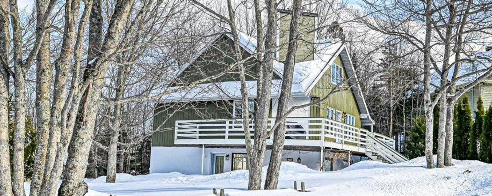 Profitez de la quiétude des Laurentides tout en étant à courte distance des services dans cette maison au milieu des arbres