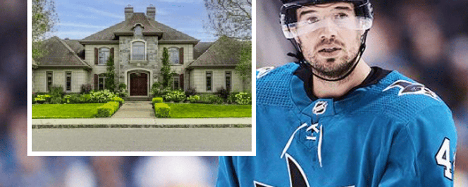 Marc-Edouard Vlasic des Sharks vend sa luxueuse maison et la patinoire intérieure vole la vedette