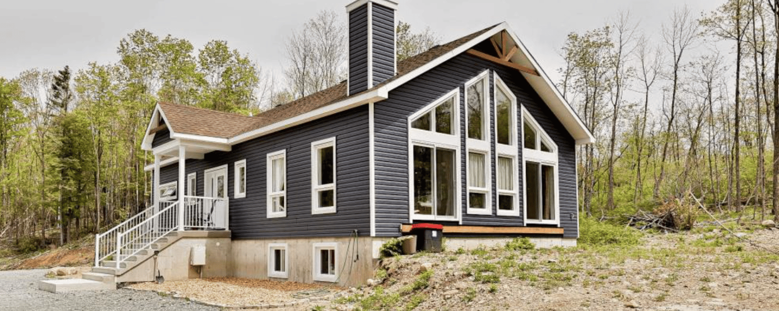 Ravissante résidence moderne en montagne avec vue sur la rivière