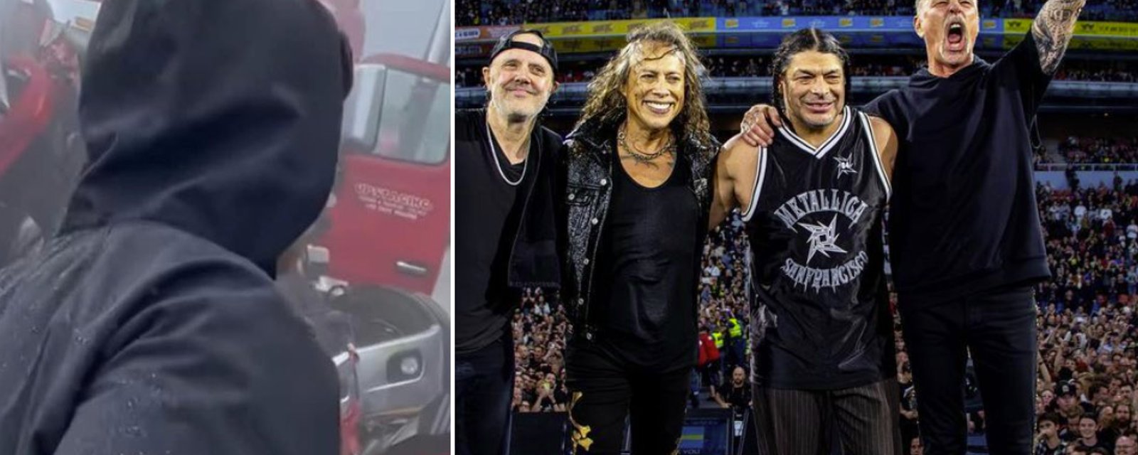 Un camion de l'équipe de Metallica impliqué dans un accident majeur