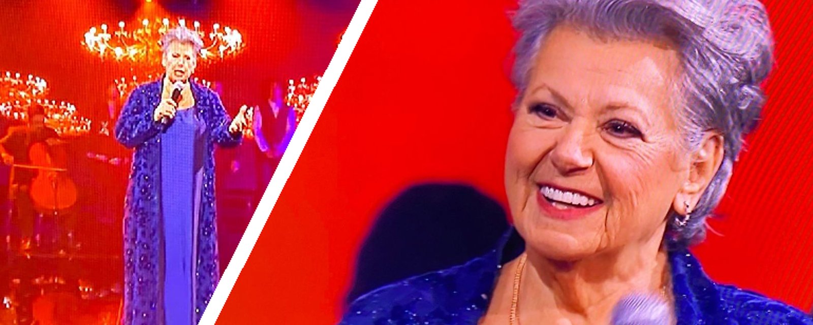 Notre grande Ginette s'amène à La Voix et reçoit une superbe ovation