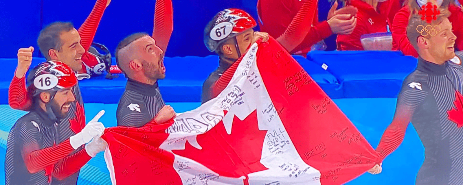 Charles Hamelin termine sa carrière olympique avec une médaille d'or et sa réaction est extraordinaire