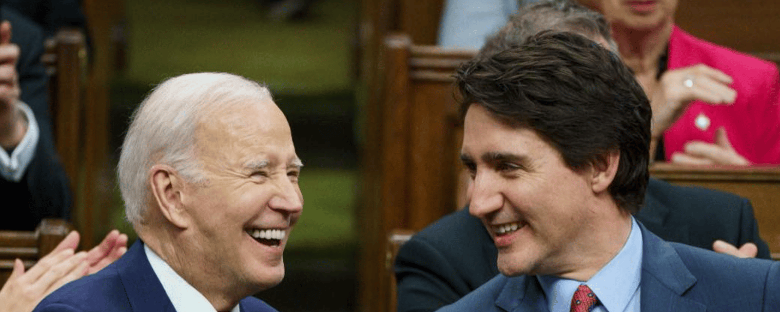 Justin Trudeau réagit à la triste annonce de Joe Biden