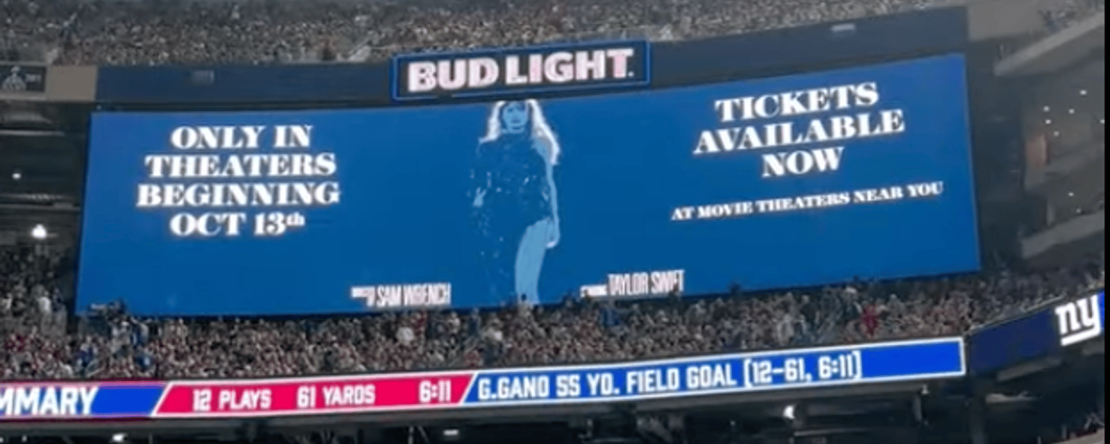 NFL fans boo Taylor Swift during Monday Night Football! 