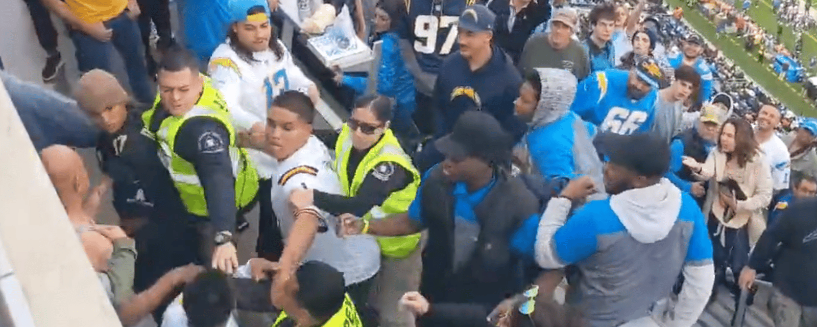 Titans, Chargers fans brawl at SoFi Stadium! 