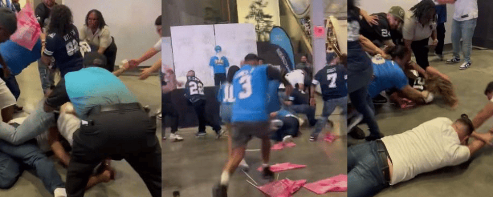 10+ person brawl between Cowboys/Chargers fans goes viral 