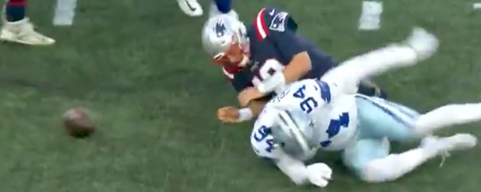 Cowboys DE Randy Gregory absolutely ANNIHILATES Patriots QB Mac Jones 