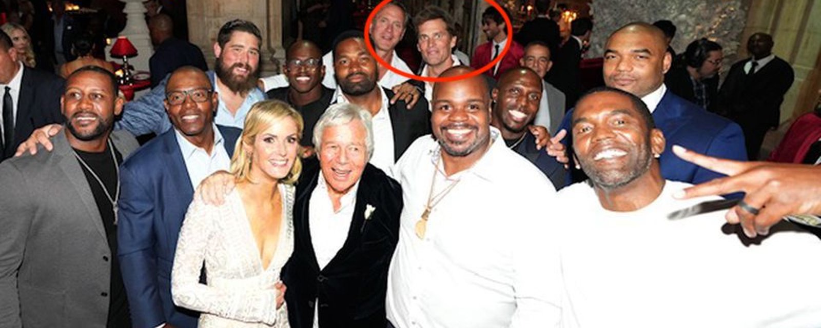 Tom Brady attended Robert Kraft's wedding on Friday night