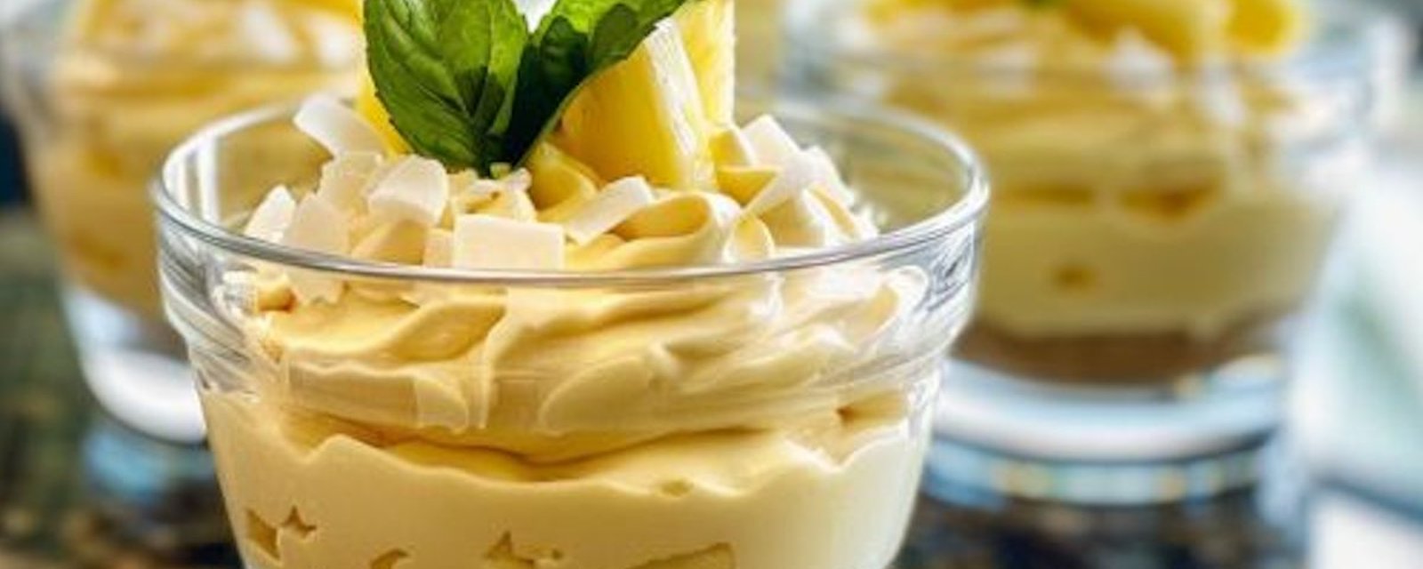 La mousse gâteau au fromage au Piña Colada: une fusion de saveurs tropicales!