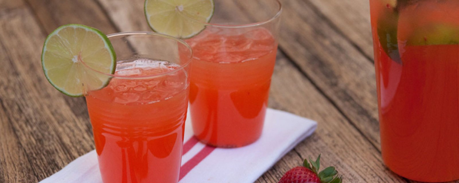 Limonade aux fraises et à la tequila