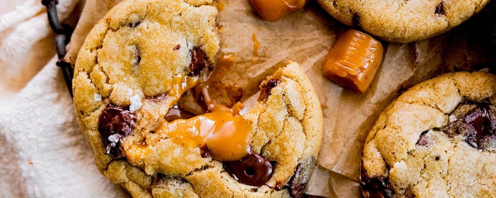 Les meilleurs biscuits aux pépites de chocolat et caramel salé