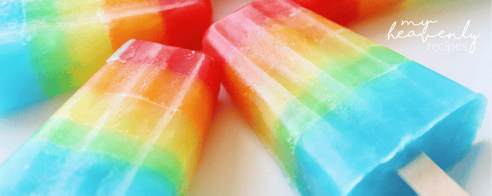 Popsicles multicolores qui ne font pas de gouttes