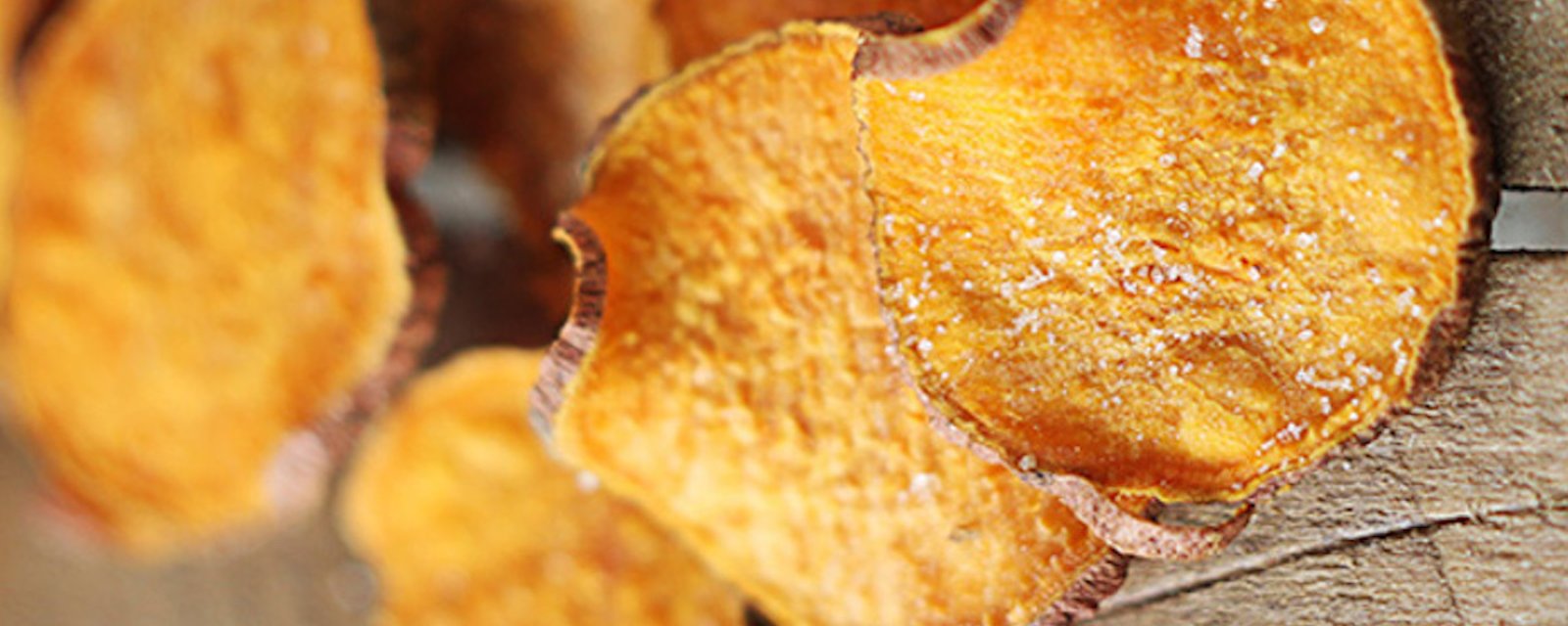 Délicieuses chips de patates douces sel et vinaigre