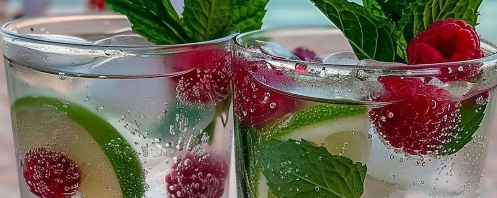 Délicieux Mojito framboise coco