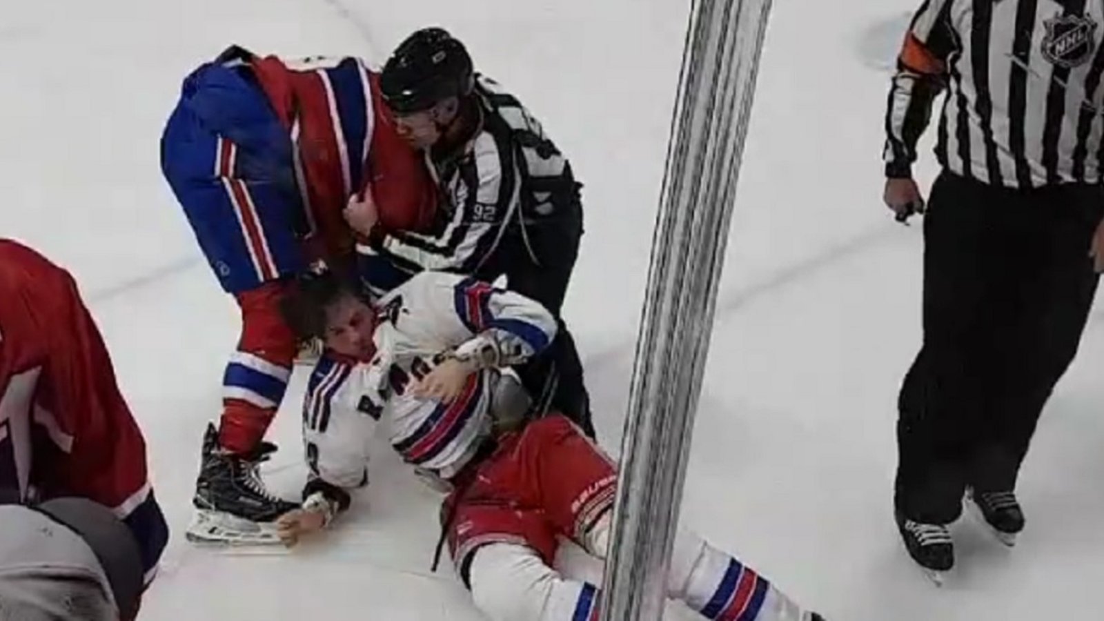 La meilleure vue possible pour le combat de Weber.