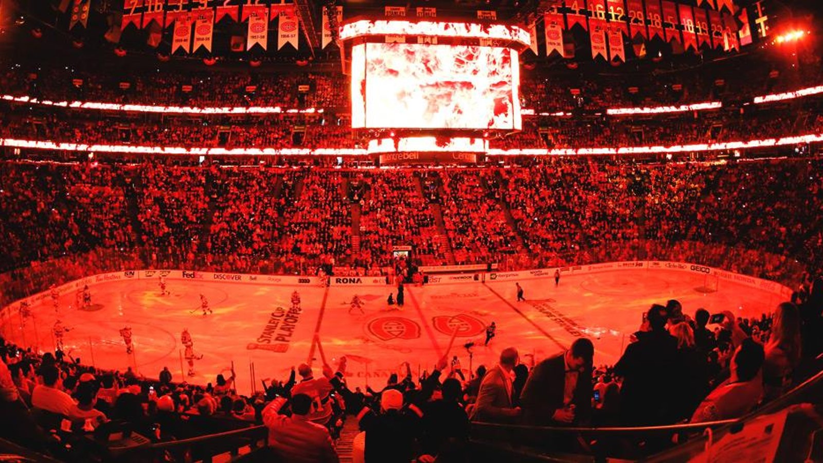Un espion du Canadien à la pratique des Rangers.