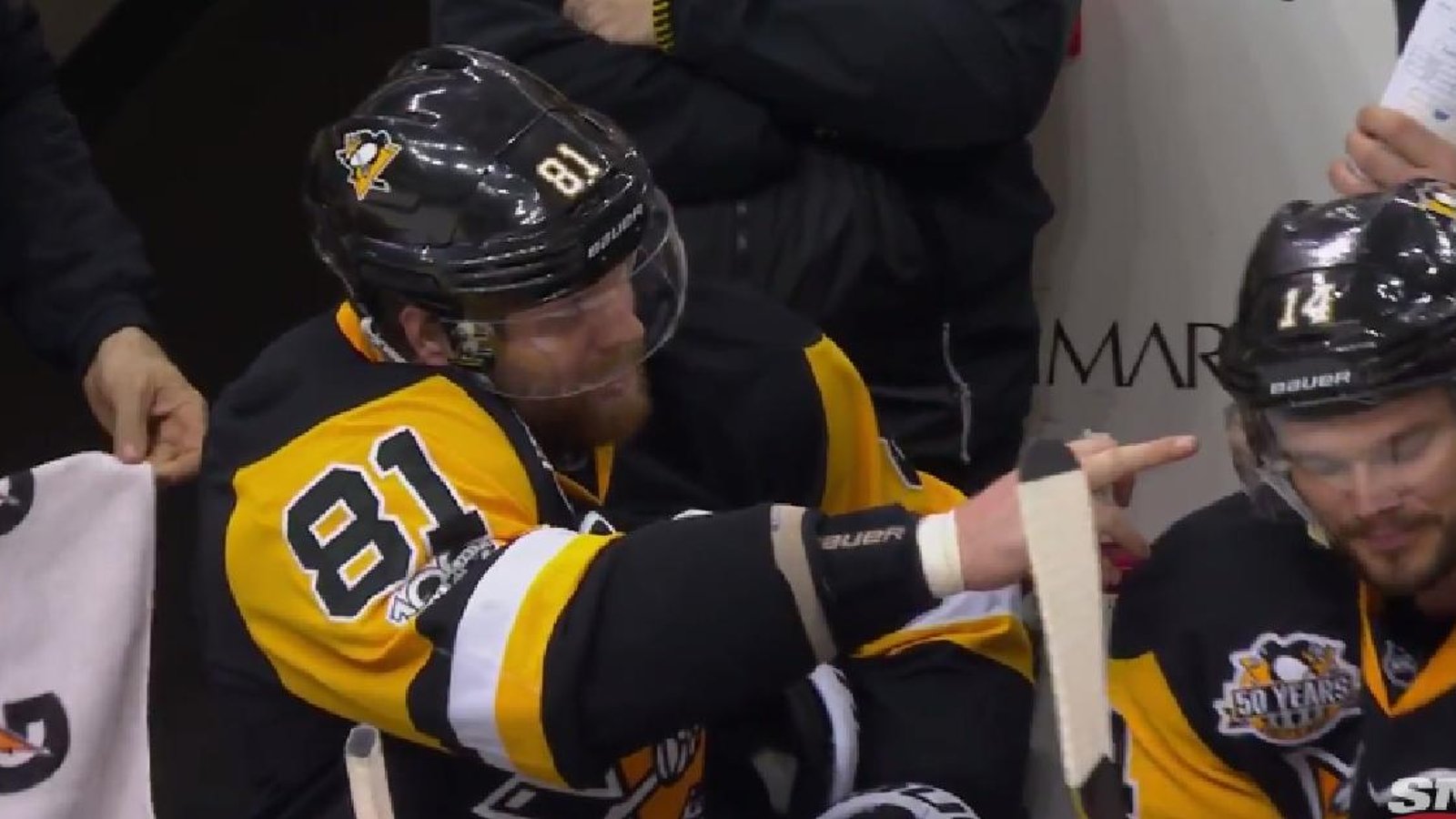Un conflit entre deux joueurs des Penguins! 