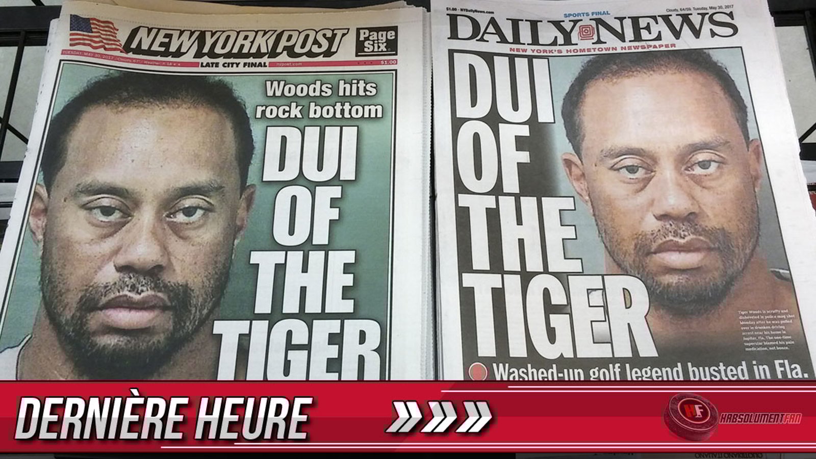 La police publie la vidéo de l'arrestation de Tiger Woods!