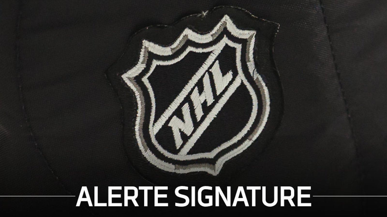 Signature dans la LNH!