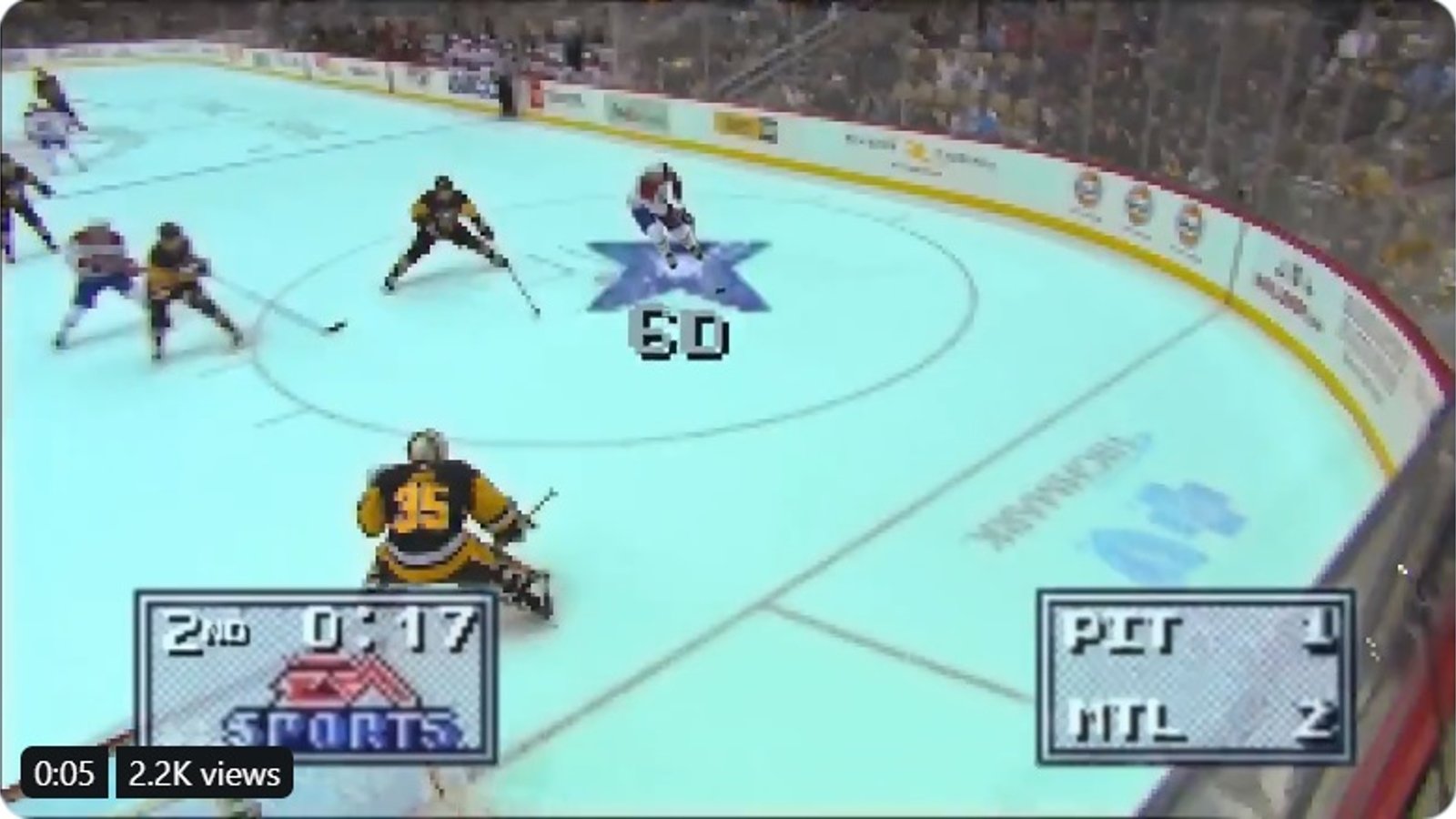 Le but de Shea Weber transformé à la sauce NHL '95!