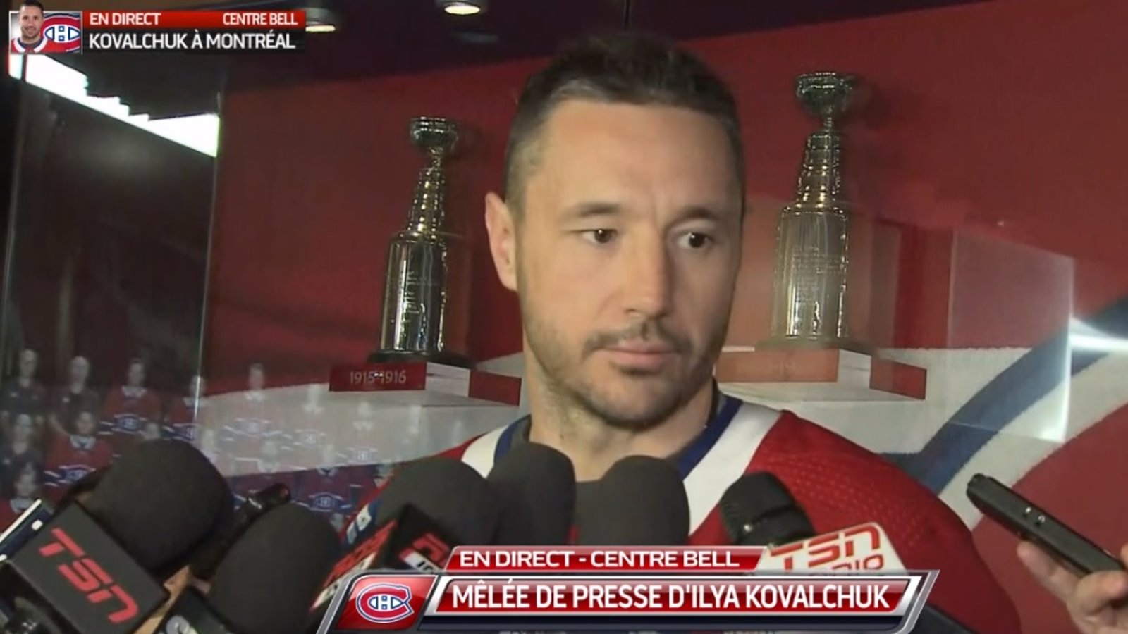 Ilya Kovalchuk effectue son premier point de presse à Montréal!