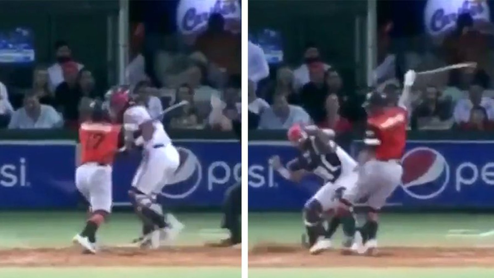 Un ancien joueur de la MLB attaque un receveur à coups de bâton en plein match