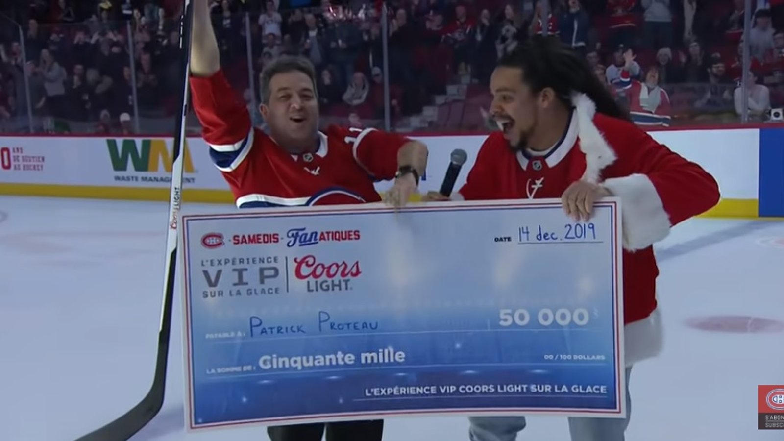 Le gagnant d'un concours au Centre Bell attend toujours son 50 000$