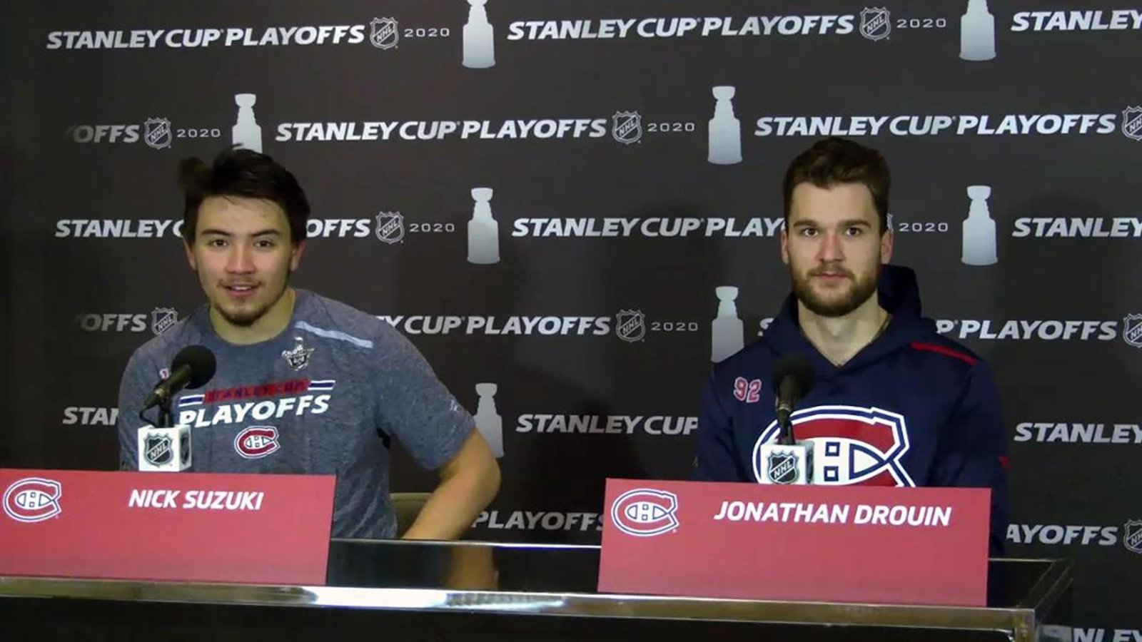 Nick Suzuki et Jonathan Drouin ont nargué Carter Hart durant le match #5