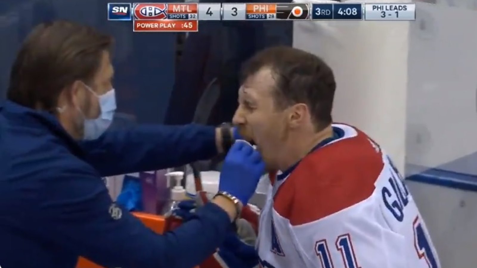Le Canadien aurait tenté de faire opérer Brendan Gallagher à l'intérieur de la bulle