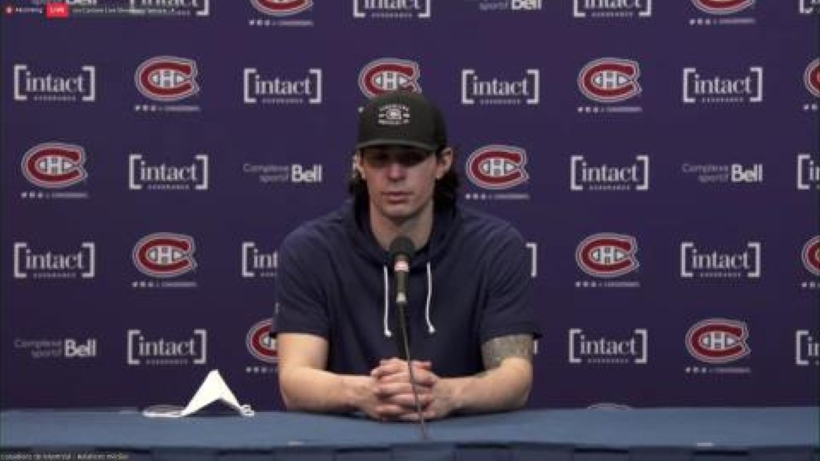 Carey Price réagit au manque d'attaque devant lui