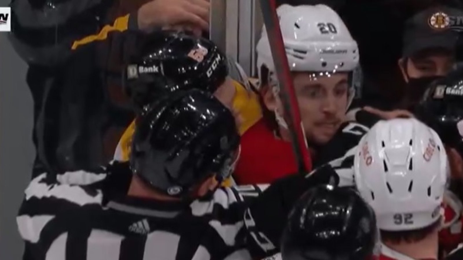Chris Wideman doit payer pour son geste d'hier