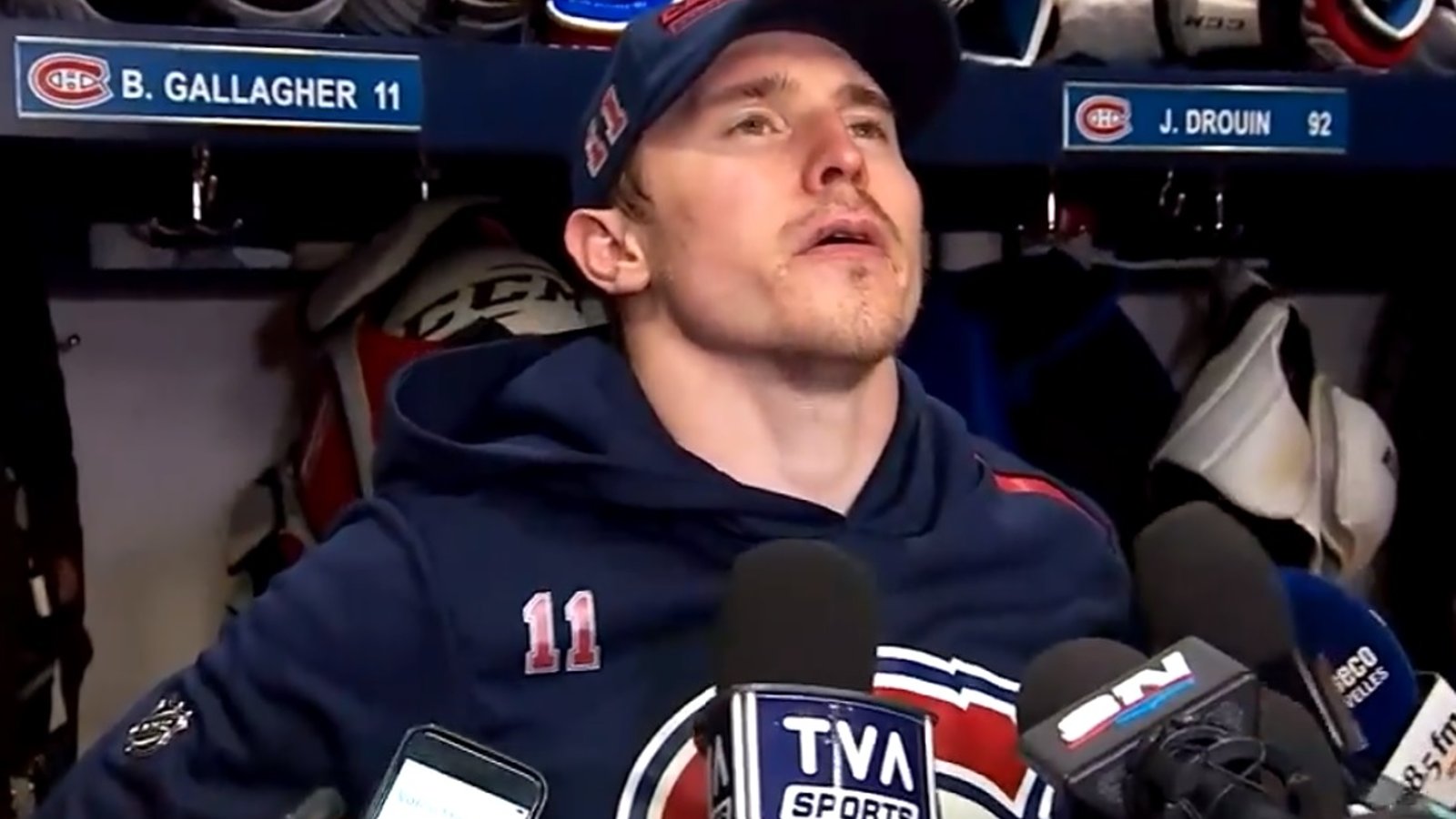 Brendan Gallagher se fait ramasser dans les médias